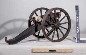 A cannon is one of the many stolen items recently recovered by the Los Angeles Police Department. This image is listed on a site investigators created to help owners recover their stolen property.