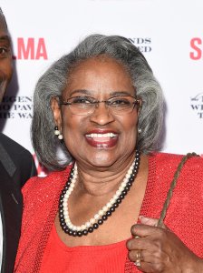 Juanita Abernathy and her son attend the 'Selma' and The Legends Who Paved The Way Gala at Bacara Resort on December 6, 2014 in Goleta. (Credit: Jason Merritt/Getty Images)