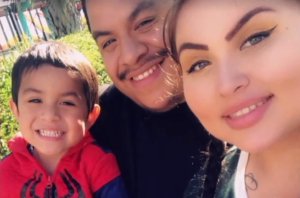 Noah Cuatro is seen with his parents, Jose Cuatro and Ursula Juarez, in an undated photo from Juarez’s Facebook page.
