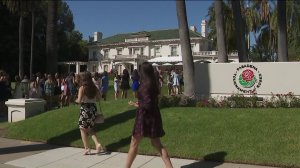 Young women audition for the 2020 Tournament of Roses Royal Court in Pasadena on Sept. 7, 2019. (Credit:KTLA)