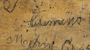 The signature of Samuel Clemens, better known by his pen name Mark Twain, is seen scrawled upon the wall of a cave in Hannibal, Missouri in this undated photo obtained by CNN.