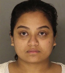Sharena Nancy is seen in this booking photo from the Allegheny County Jail.