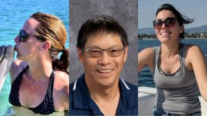 Left: Marybeth Guiney is seen in a photo posted on her Facebook page; Center: Raymond Scott Chan appears in a photo released by the Fremont School District; Right: Alexandra Kurtz is seen in a photo on a GoFundMe page.
