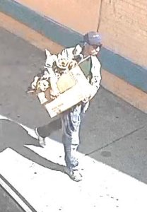 Investigators are seeking the man picture in this photo in connection with an arson fire that caused $3 million worth of damage to an LAUSD maintenance building in downtown Los Angeles on Oct. 3, 2019. (Credit: Los Angeles Fire Department)