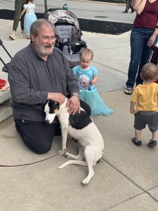Sal Anello and his dranddaughter Chloe are seen in a photo released by the Wiegand Family and distributed by CNN.