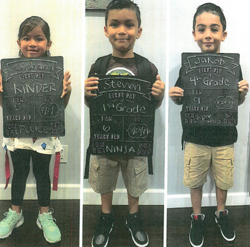 Stephana Lopez (Left), Steven Lopez (middle) and Jakob Cabrera are seen in images provided by the Los Angeles Police Department.
