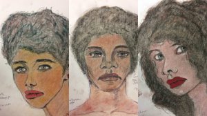 The FBI released these drawings from Samuel Little that shows three unidentified victims from the L.A. area.