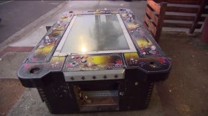 A gaming system is seen following a raid on a suspected illegal casino in Long Beach on Oct. 16, 2019. (Credit: KTLA)