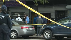 Four people died and three more were wounded in a shooting at what police described as an illegal gambling parlor in Brooklyn, New York, on Oct. 12, 2019. (Credit: CNN)