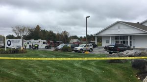 A suspect is in custody after a Saturday shooting at a New Hampshire church left at least one person wounded, Pelham Police Chief Joseph Roark said. (Credit: CNN)