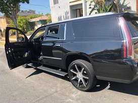 The vehicle rape suspect Dayvid Sherman was allegedly using to pick up victims is seen in an undated photo released Oct. 7, 2019, by the Los Angeles Police Department.