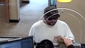 Police are seeking the man pictured in this surveillance video in connection with the robbery of a Chase bank in Rancho Cucamonga on Nov. 1, 2019. (Credit: San Bernardino County Sheriff's Department)