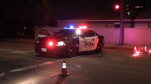 A pedestrian was killed in a hit-and-run along Pacific Avenue in Baldwin Park on Nov. 6, 2019. (Credit: RMG News)