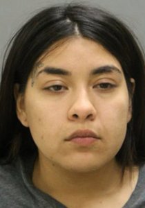 Desiree Figueroa is seen in a booking photo released by Chicago police and obtained by KTLA sister station WGN.