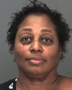 Rosalind Drinkard-Batiste is seen in a booking photo released by the San Bernardino County Sheriff's Department on Nov. 5, 2019.