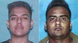 Suspect Roberto Ocampo, left, and victim Neri Ramirez Chalo are seen in photos released Nov. 4, 2019, by the Los Angeles Police Department.