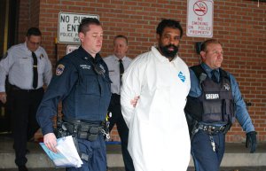 Thomas Grafton leaves the Ramapo Town Hall in Airmont, New York after being arrested on Dec. 29, 2019. (Credit: KENA BETANCUR/AFP via Getty Images)