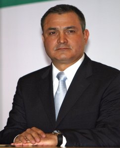 Genaro Garcia Luna is seen during the ceremony where he was designated as Secretary of Public Safety by Mexican President-elect Felipe Calderon in Mexico City on Nov. 30, 2006. (Credit: OMAR TORRES/AFP via Getty Images)