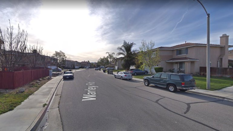 The 3200 block of Warley Road in Hemet, as viewed in a Google Street View image.