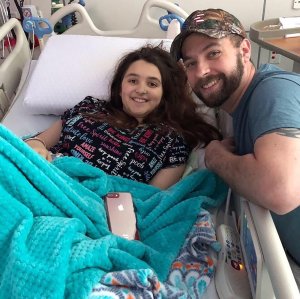 Chloe Cress with father, Shawn. (Credit: Shawn Cress via CNN)