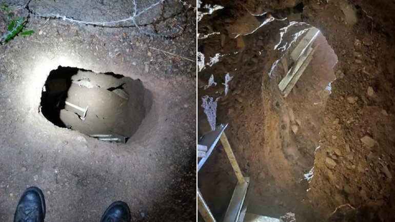 U.S. Customs and Border Protection released these photos of the tunnel on Dec. 9, 2019.