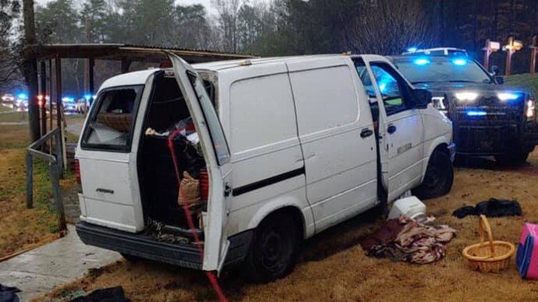 Police rescued a kidnapping victim and arrested a Los Angeles man following a pursuit and standoff in Brookside, Alabama on Dec. 29, 2019, authorities said. (Credit: Brookside Police Department)