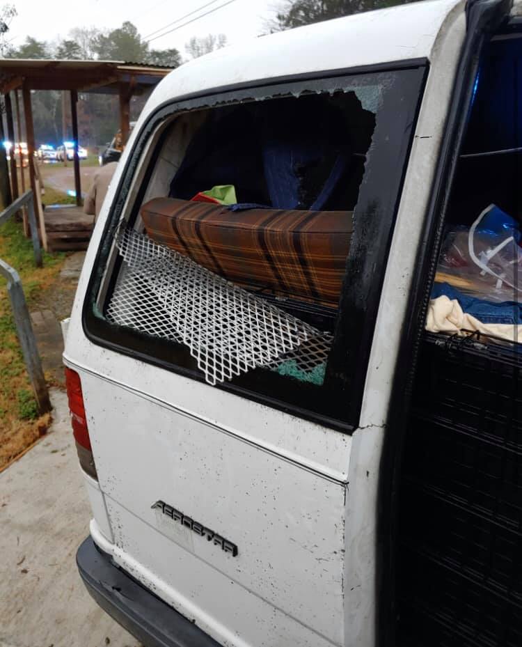 Police rescued a kidnapping victim and arrested a Los Angeles man following a pursuit and standoff in Brookside, Alabama on Dec. 29, 2019, authorities said. (Credit: Brookside Police Department)