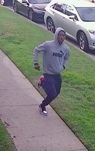 A man wanted in the robbery of a letter carrier in Inglewood is seen in this surveillance image provided by the U.S. Postal Inspection Service on Jan. 2, 2020.