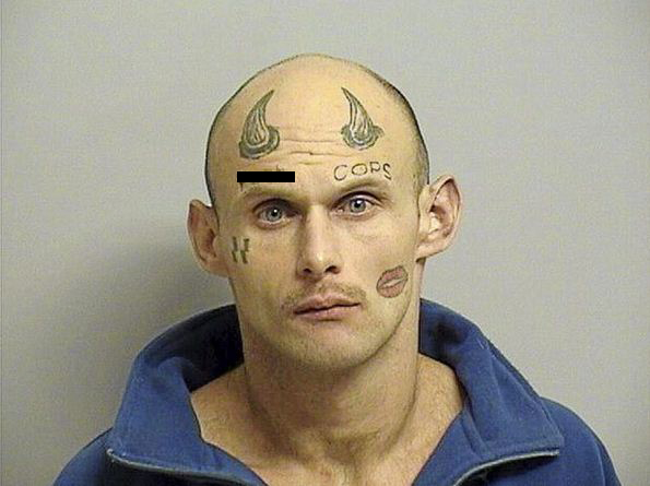 Paul Wayne Terry, 27, Tulsa County Jail. (Censored for explicit content.)