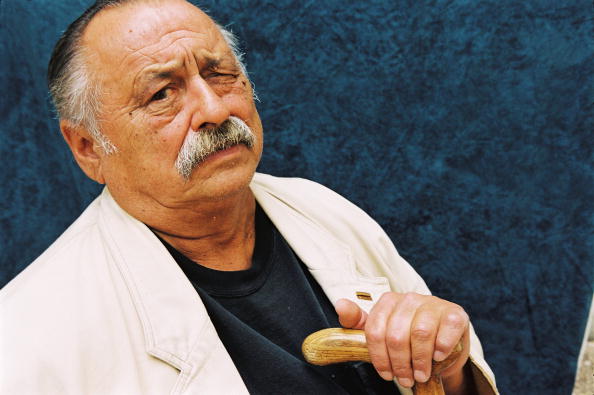 Author Jim Harrison poses while in France during September 2002. (Photo by Ulf Andersen/Getty Images)