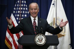 U.S. Vice President Joe Biden speaks at a White House summit on climate change October 19, 2015 in Washington, DC. Biden remains at the center of rumors regarding a potential campaign for the U.S. presidency. (Photo by Win McNamee/Getty Images)