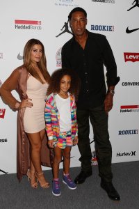 NEW YORK, NY - SEPTEMBER 08: Scottie Pippen (Right) attends Levi's Kids Rock! Runway Show at The Dock, Skylight at Moynihan Station on September 8, 2016 in New York City. (Photo by Thos Robinson/Getty Images for Nike/Levi's/Rookie USA show)