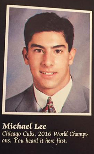 Michael Lee yearbook photo.
