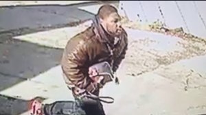 The suspect was caught on security camera