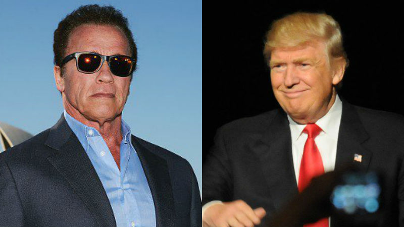 Arnold Schwarzenegger and Donald Trump