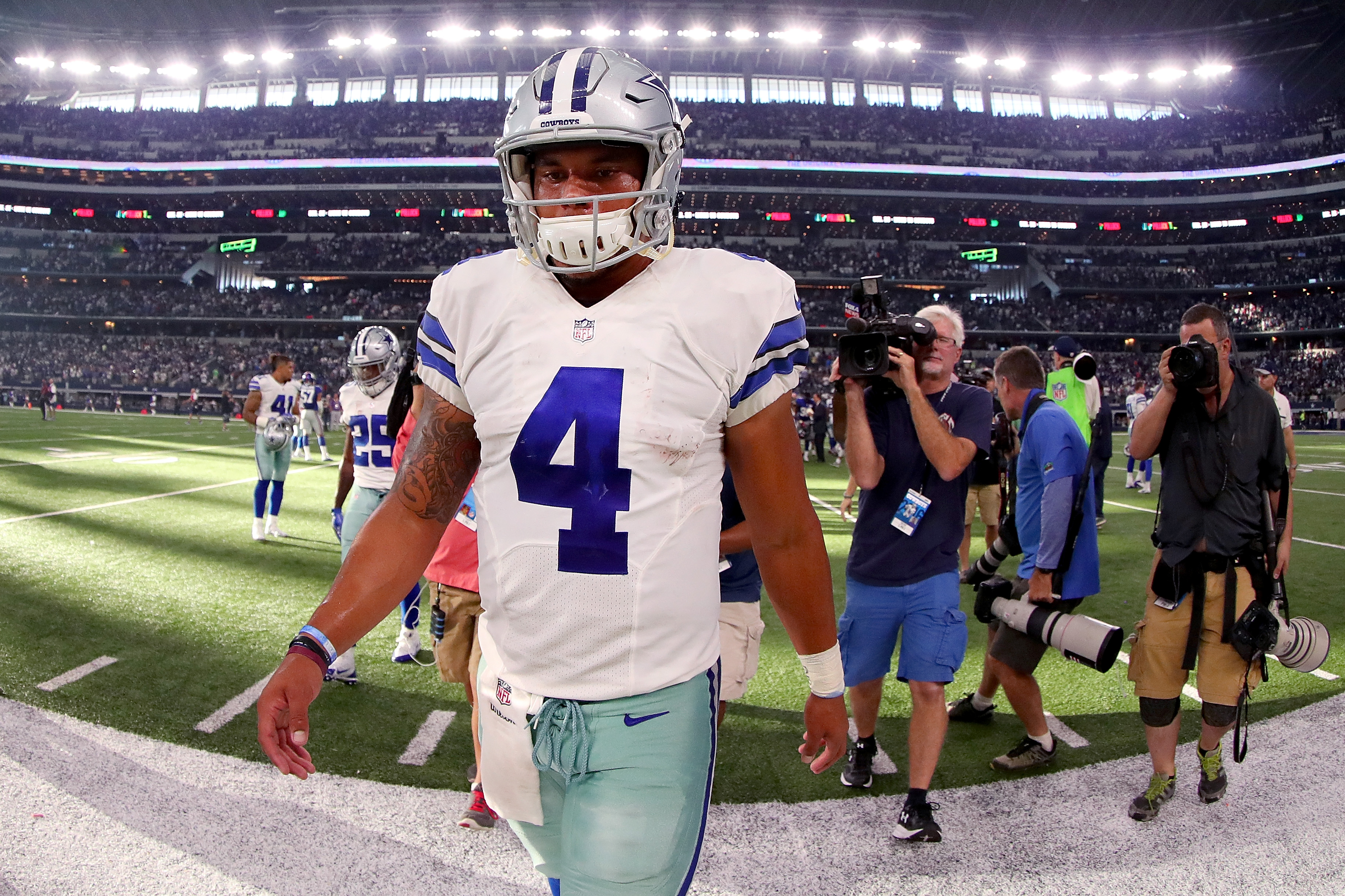 Cowboys quarterback Dak Prescott. (Photo by Tom Pennington/Getty Images)