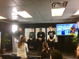 Allstate WE Illinois Day Panel featuring Allstate Chairman and CEO Tom Wilson, Chicago PD's LaRoyce Hawkins and WE Day Co-Founder Craig Kielburger