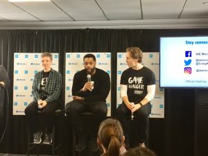 Allstate WE Illinois Day Panel featuring Allstate Chairman and CEO Tom Wilson, Chicago PD's LaRoyce Hawkins and WE Day Co-Founder Craig Kielburger