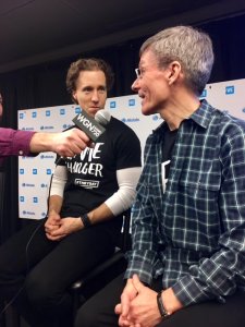 Allstate Chairman and CEO Tom Wilson and WE Day Co-founder Craig Kielburger