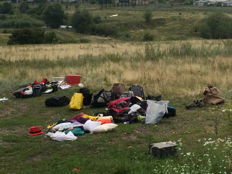 Crash site of MH 17