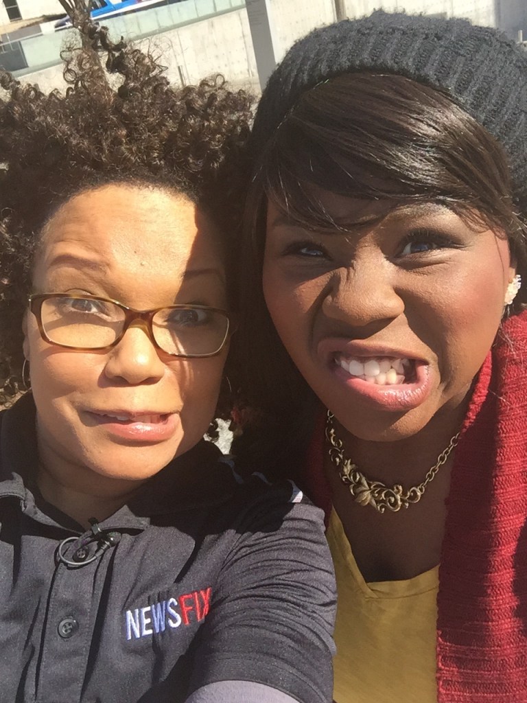 Yolonda and Tiffany Mann AFTER driving around DFW for a Commuter Convo. (Just kidding! We love DFW commuters!)