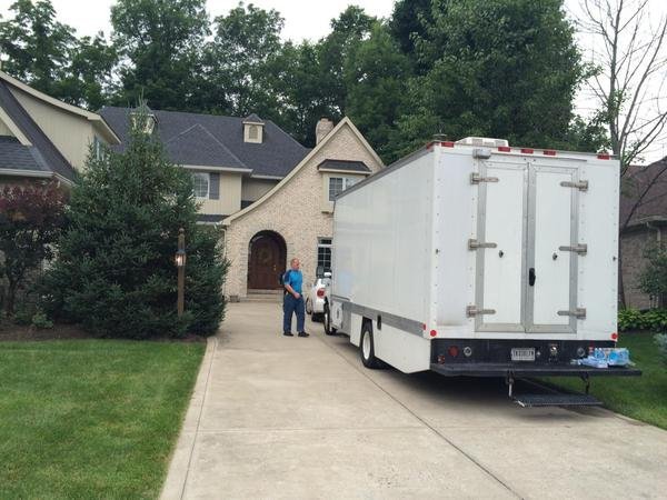 **Embargo: Indianapolis, IN** Investigators converged on the Zionsville, Indiana, home owned by longtime Subway spokesman Jared Fogle on Tuesday, July 7, 2015, in a probe that authorities have declined to discuss publicly. FBI Special Agent Wendy Osborne said the agency is "conducting investigative activity in the area," but that the nature of the investigation "can't be discussed at this time."