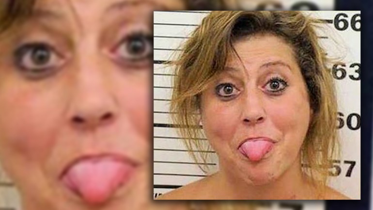 Sheriann Depinho aka Tongue Mugshot Lady... LOL