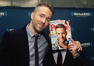 NEW YORK, NY - FEBRUARY 10: Actor Ryan Reynolds poses with Editorial Director at PEOPLE and EW, Jess Cagle during SiriusXM's Entertainment Weekly Radio Special with Ryan Reynolds hosted by Jess Cagle at SiriusXM Studio on February 10, 2016 in New York City. (Photo by Cindy Ord/Getty Images for SiriusXM)