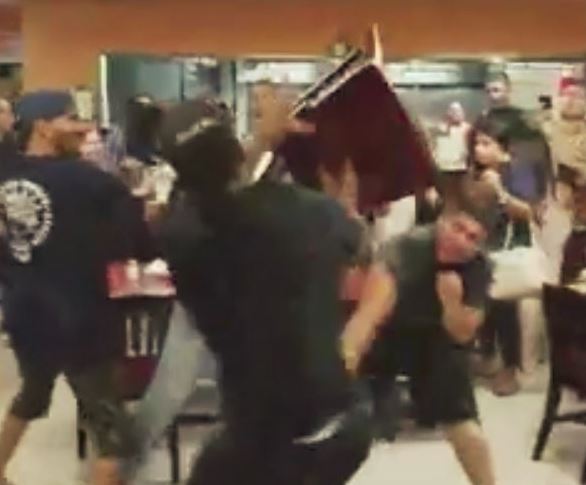 chair throwing
