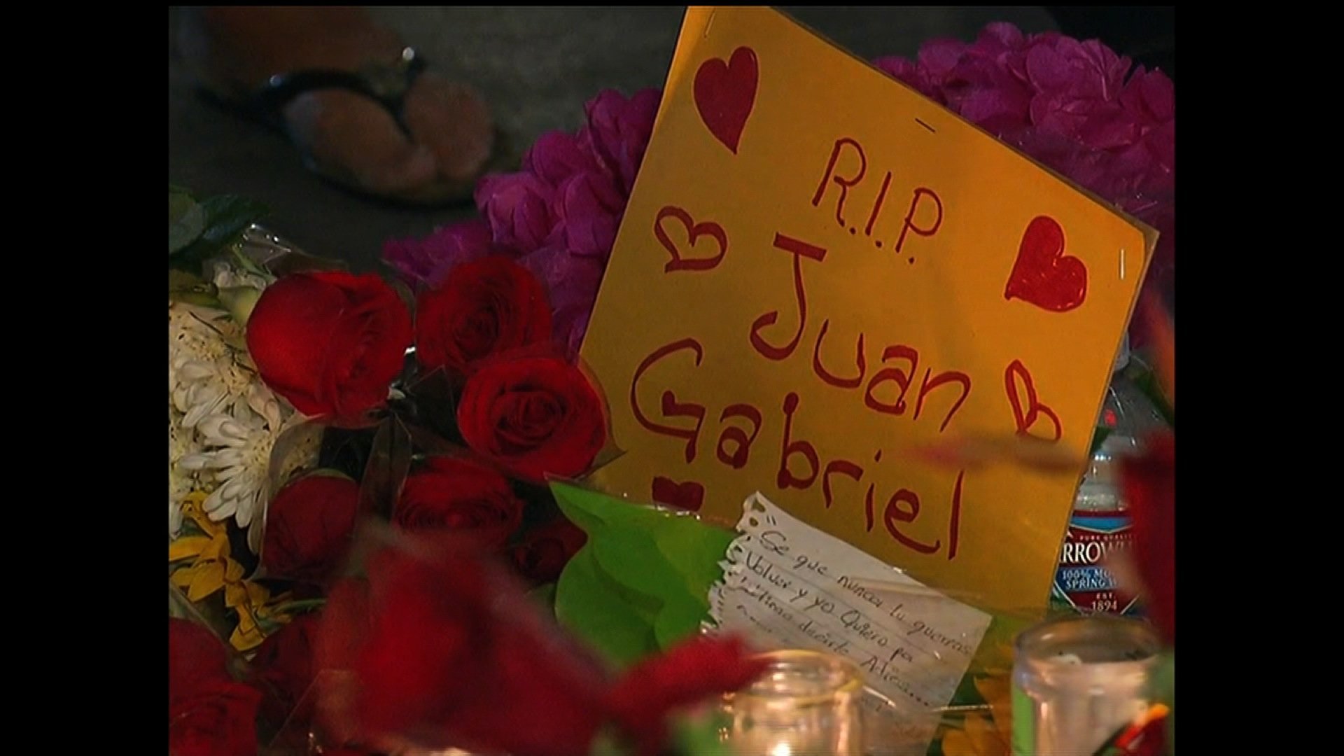 A Vigil was held in Hollywood, California for Latin American music icon Juan Gabriel, who died at 66 on Sunday, August 28, 2017.