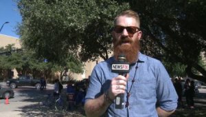 Whitewright, Texas, mayor Jeremiah Looney was in Dallas for a rally in support of legalizing marijuana. Looney says pot helped him overcome PTSD after he served in Iraq.