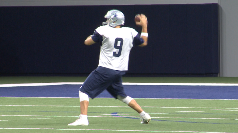 Despite 3 full practices, Tony Romo will again be inactive.